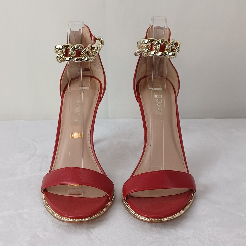 BCBGeneration Jadia Open Toe Heels